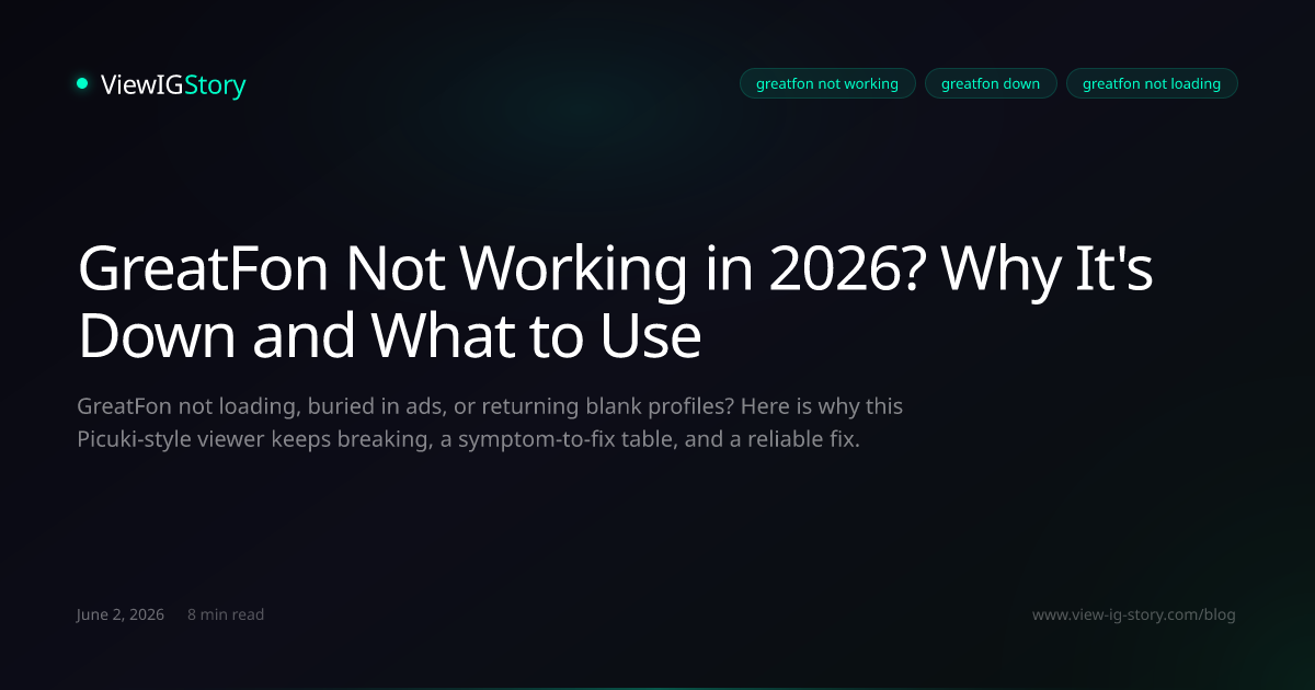 GreatFon Not Working in 2026? Why It's Down and What to Use