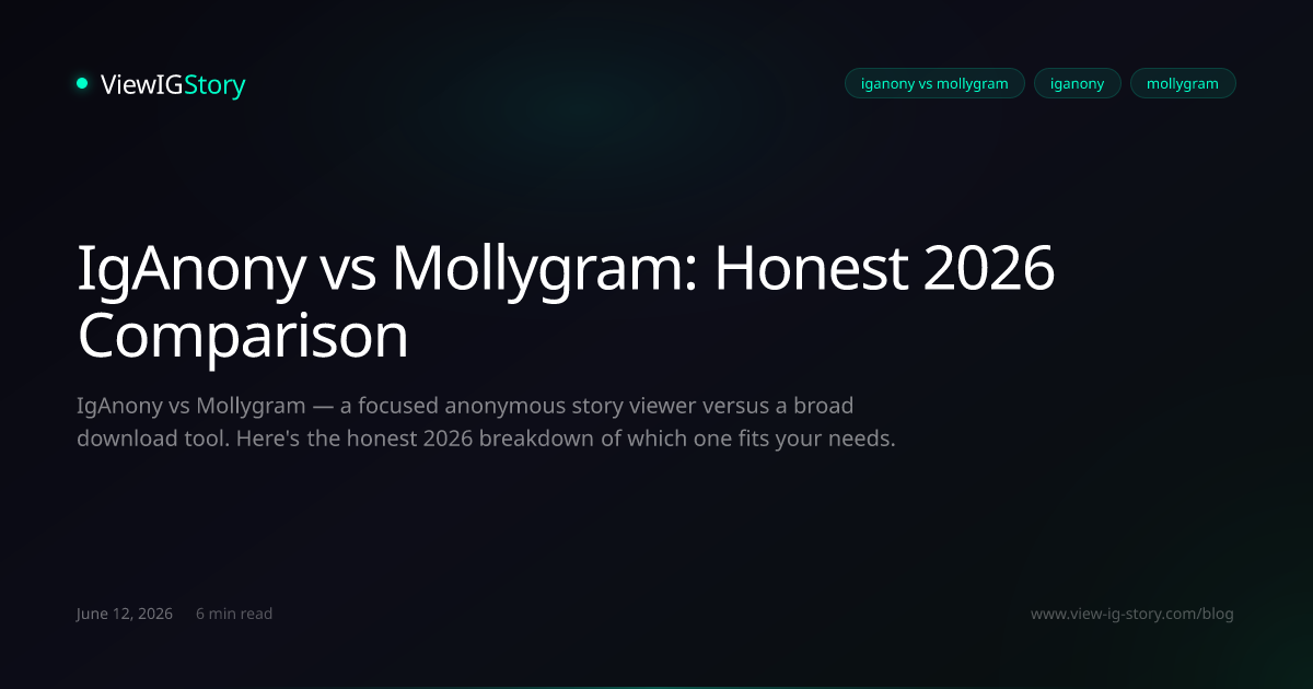 IgAnony vs Mollygram: Honest 2026 Comparison