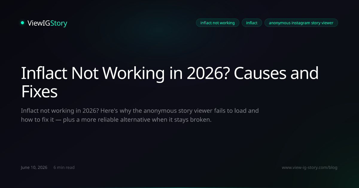 Inflact Not Working in 2026? Causes and Fixes