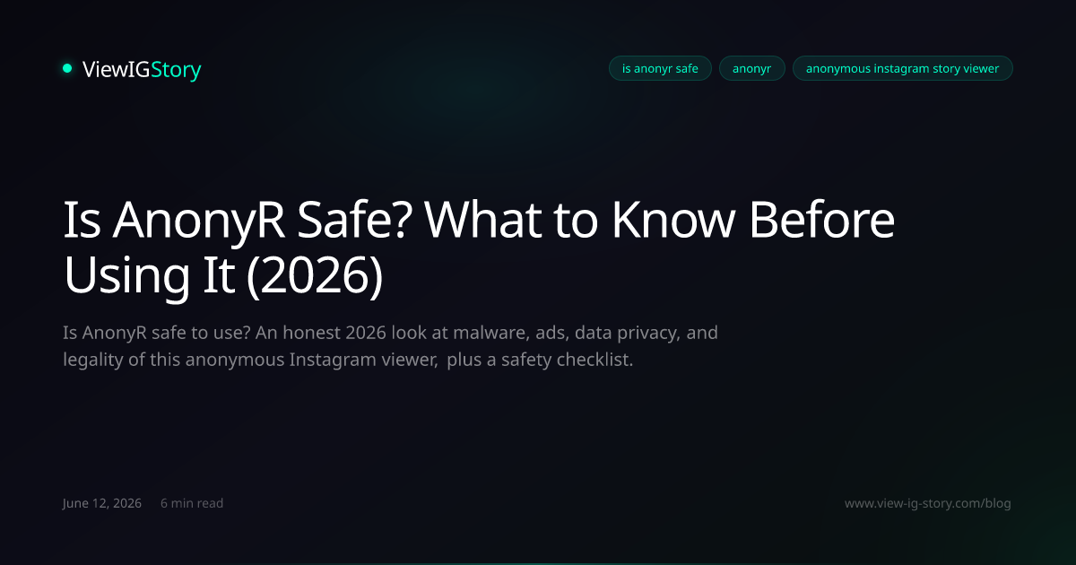 Is AnonyR Safe? What to Know Before Using It (2026)