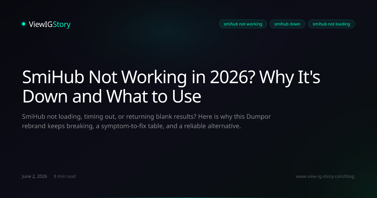 SmiHub Not Working in 2026? Why It's Down and What to Use
