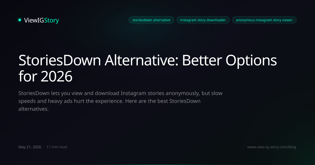 StoriesDown Alternative: Better Options for 2026