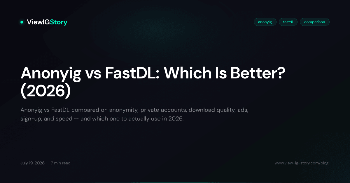 Anonyig vs FastDL: Which Is Better? (2026)