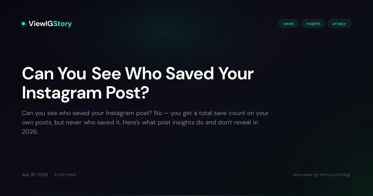 Can You See Who Saved Your Instagram Post?