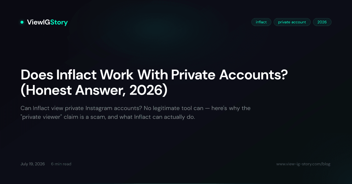 Does Inflact Work With Private Accounts? (Honest Answer, 2026)