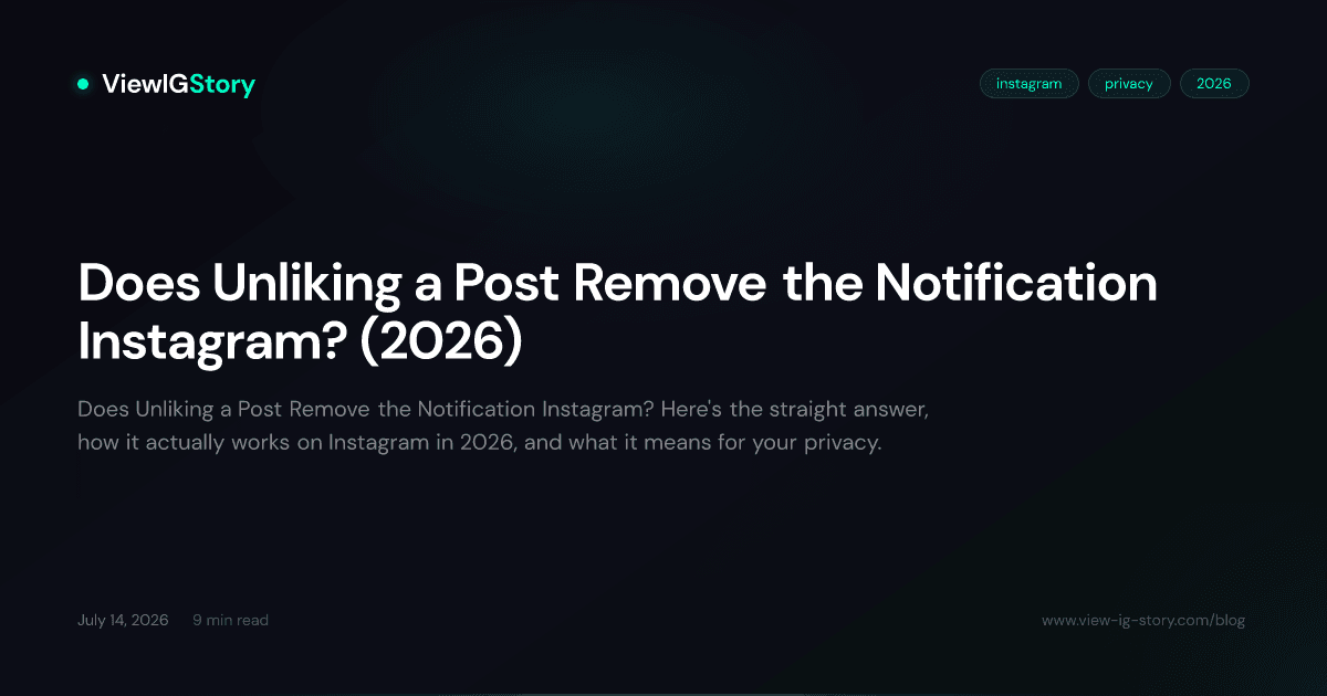 Does Unliking a Post Remove the Notification Instagram? (2026)