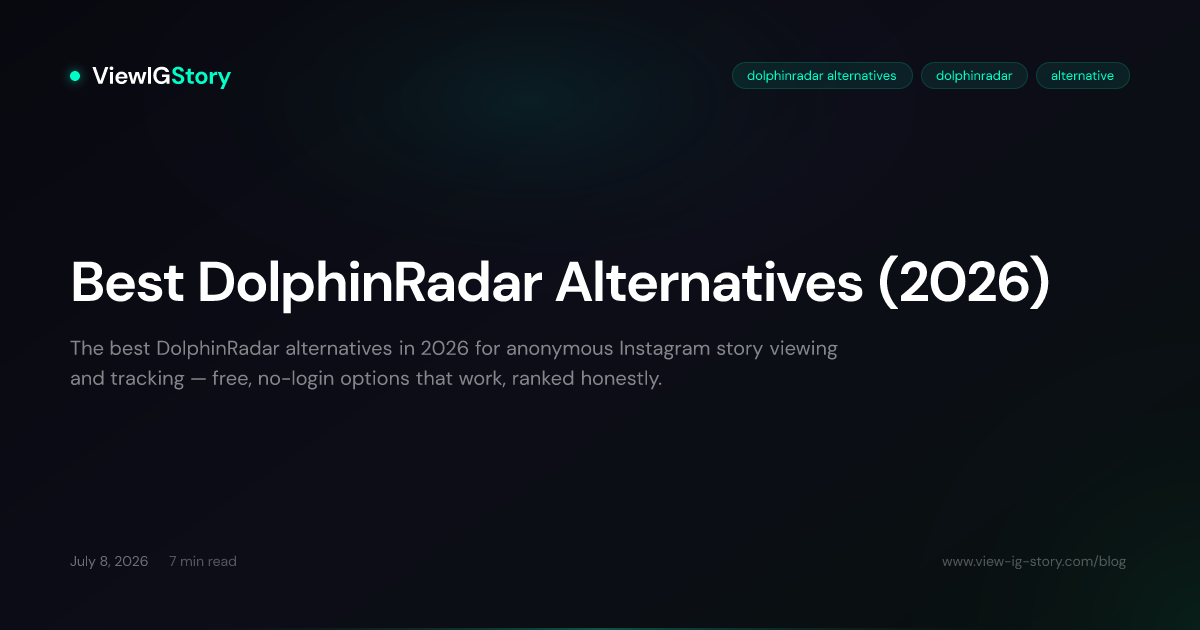 Best DolphinRadar Alternatives (2026)