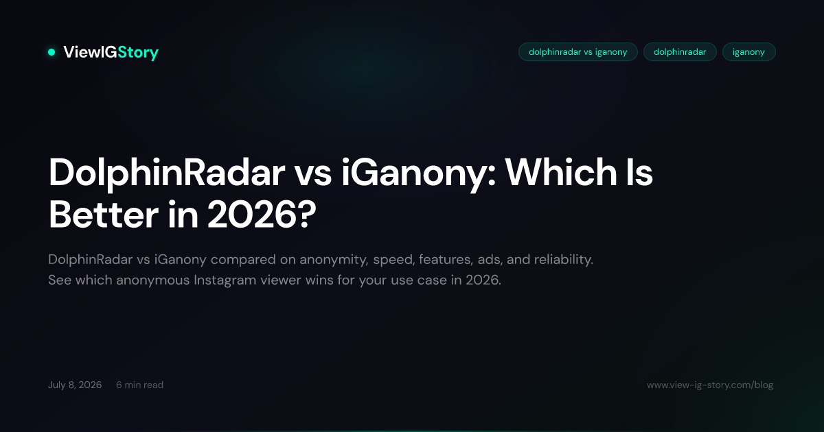 DolphinRadar vs iGanony: Which Is Better in 2026?