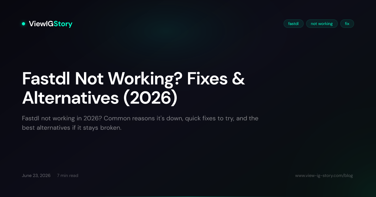 Fastdl Not Working? Fixes & Alternatives (2026)