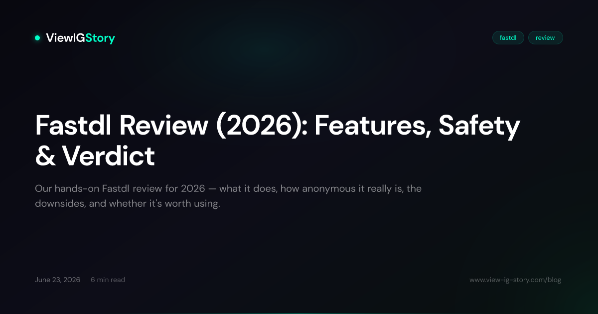 Fastdl Review (2026): Features, Safety & Verdict