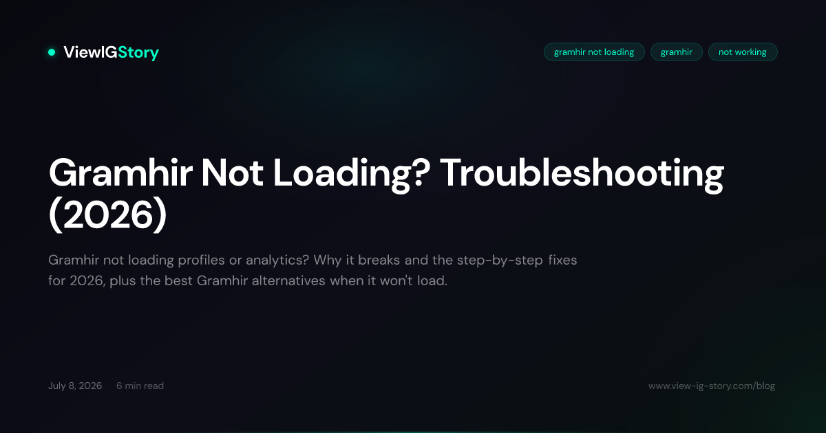 Gramhir Not Loading? Troubleshooting (2026)