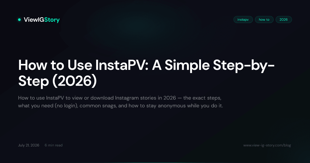 How to Use InstaPV: A Simple Step-by-Step (2026)