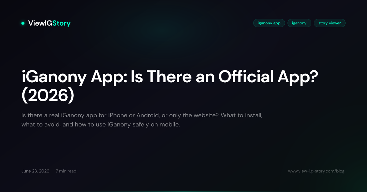 iGanony App: Is There an Official App? (2026)