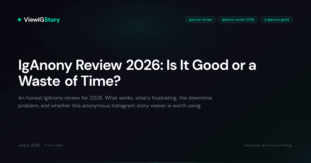 IgAnony Review 2026: Is It Good or a Waste of Time?