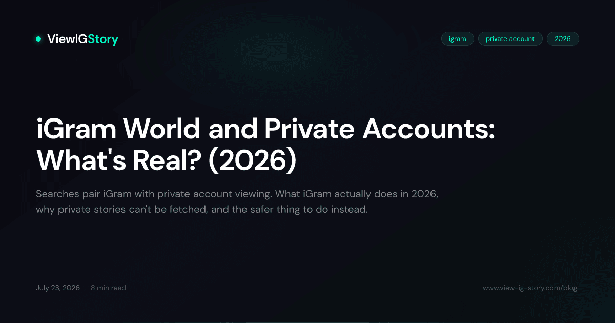 iGram World and Private Accounts: What's Real? (2026)