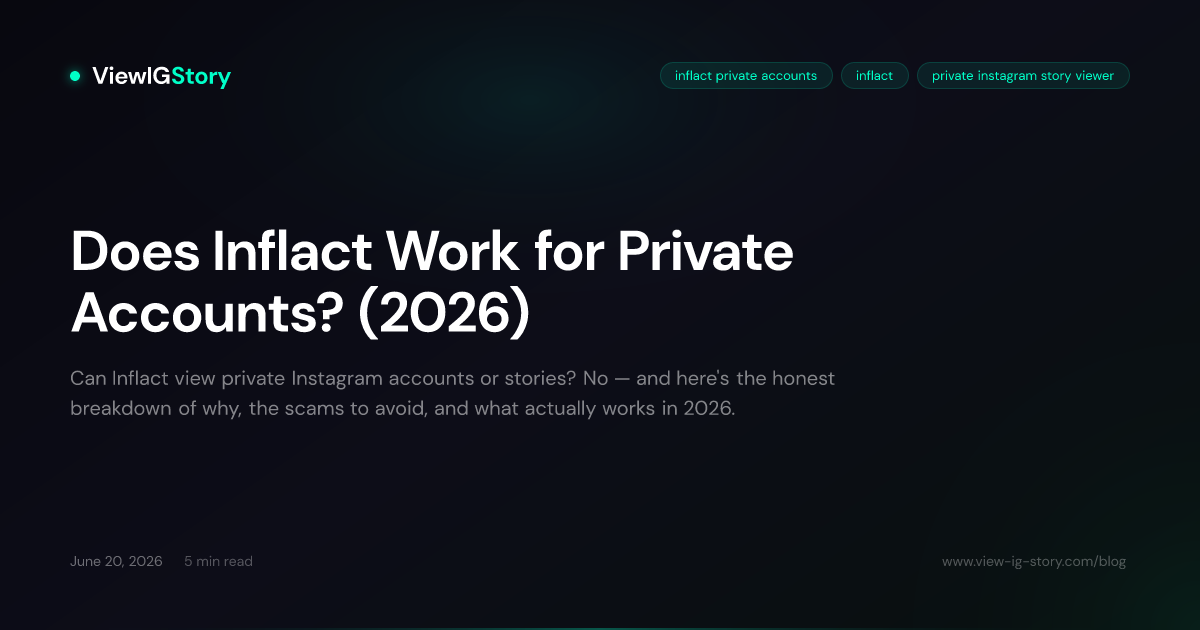 Does Inflact Work for Private Accounts? (2026)