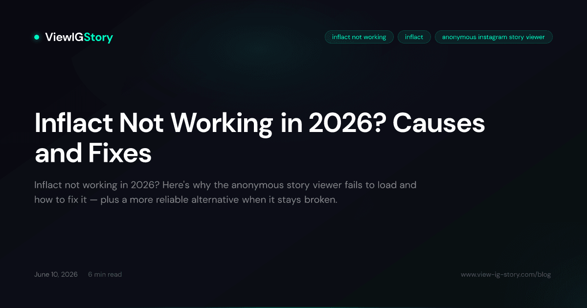 Inflact Not Working in 2026? Causes and Fixes