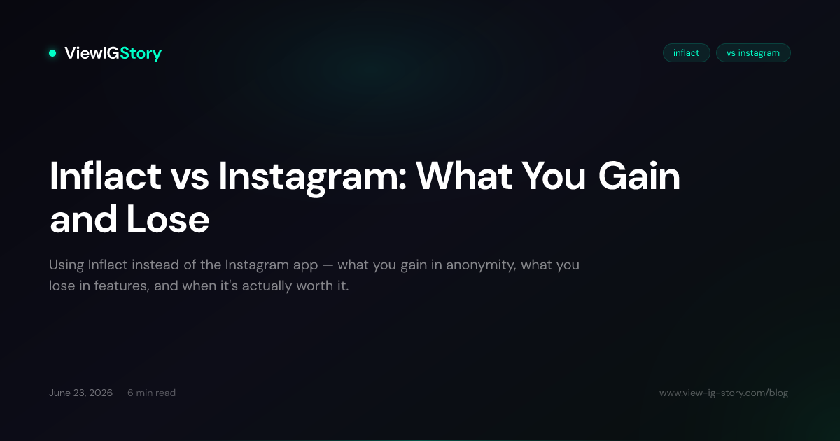 Inflact vs Instagram: What You Gain and Lose