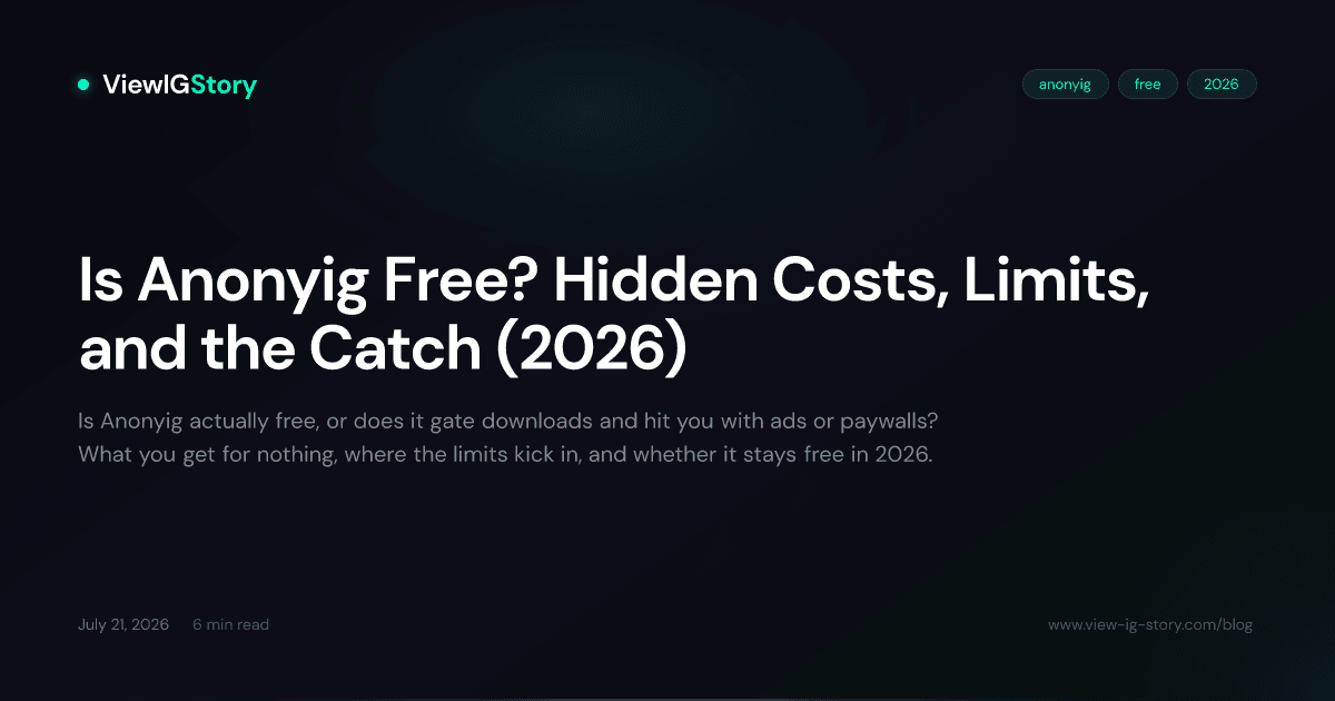 Is Anonyig Free? Hidden Costs, Limits, and the Catch (2026)