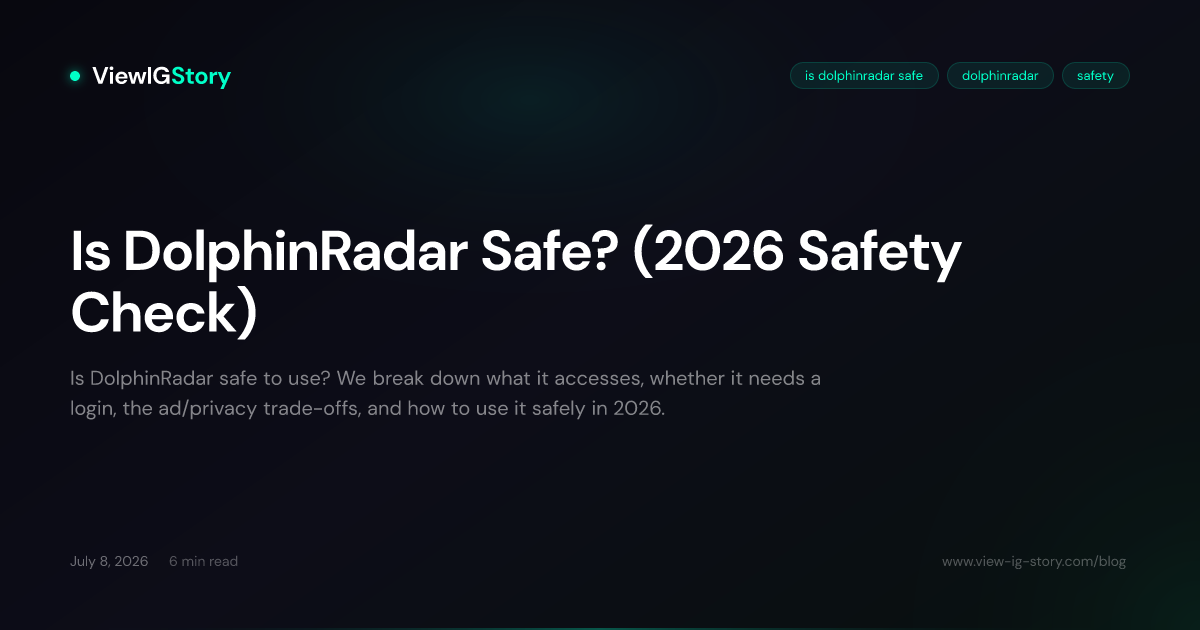 Is DolphinRadar Safe? (2026 Safety Check)