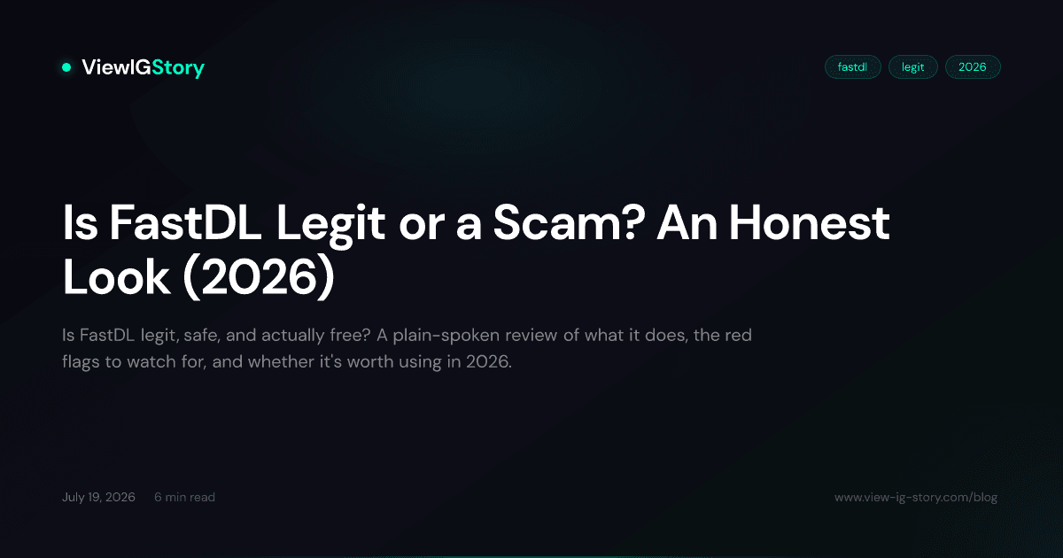 Is FastDL Legit or a Scam? An Honest Look (2026)