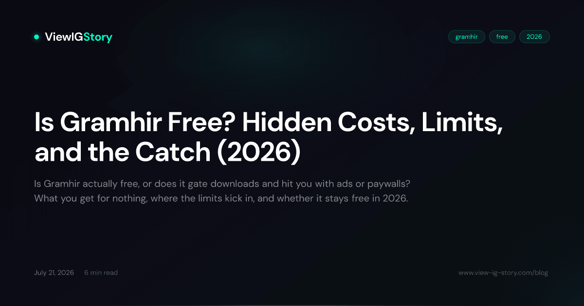 Is Gramhir Free? Hidden Costs, Limits, and the Catch (2026)