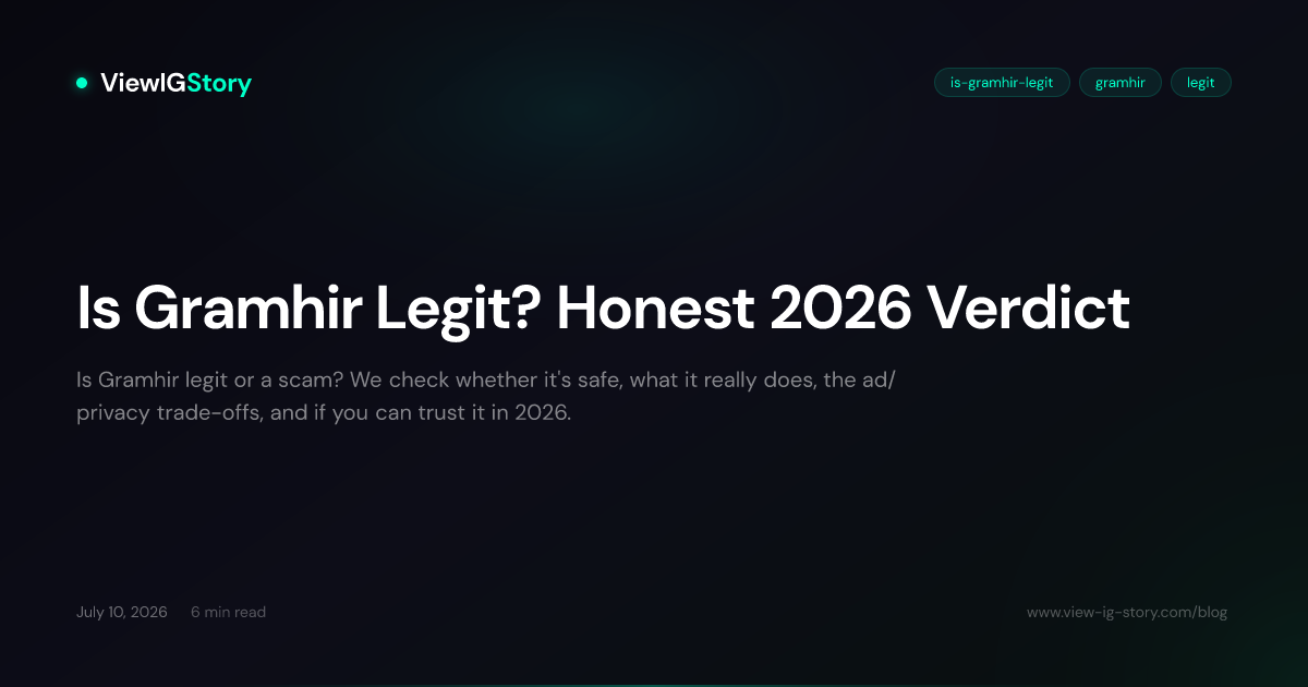 Is Gramhir Legit? Honest 2026 Verdict