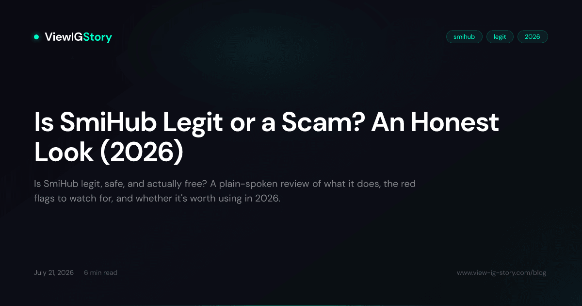 Is SmiHub Legit or a Scam? An Honest Look (2026)