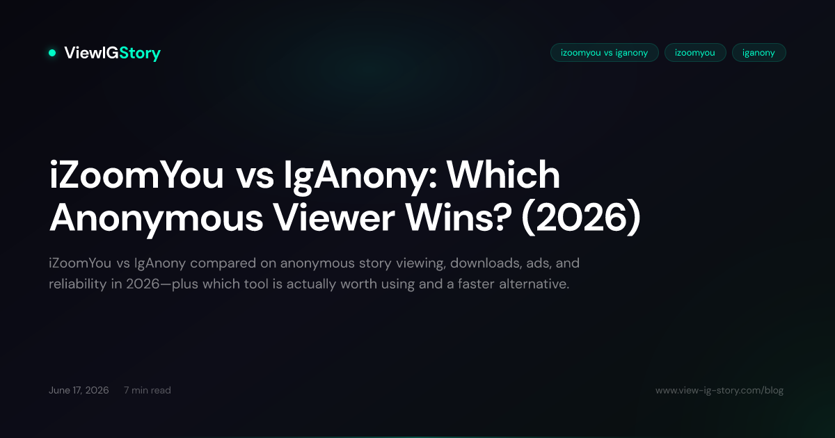 iZoomYou vs IgAnony: Which Anonymous Viewer Wins? (2026)