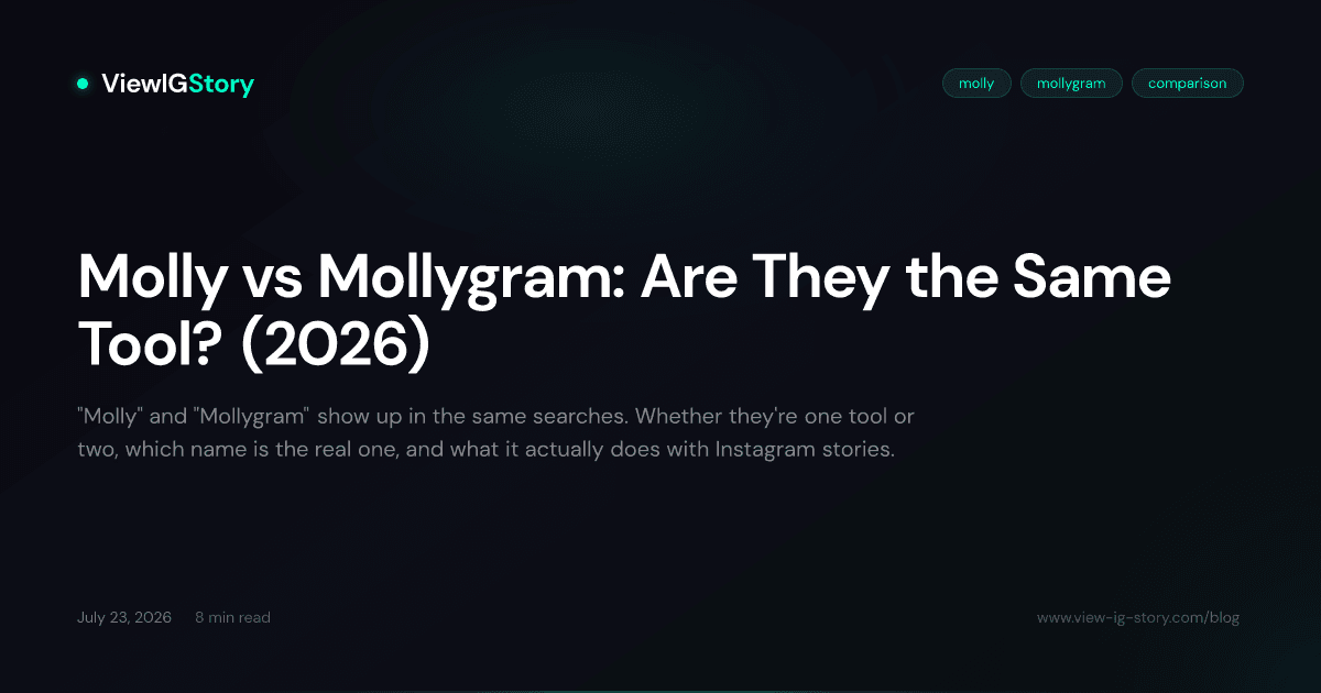 Molly vs Mollygram: Are They the Same Tool? (2026)