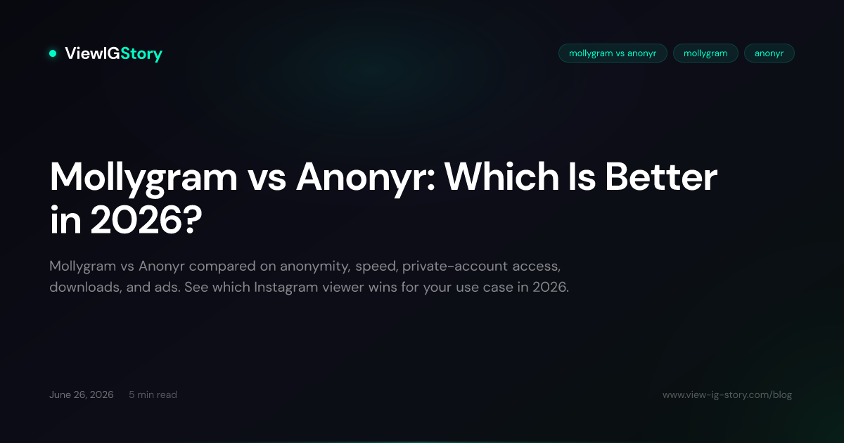 Mollygram vs Anonyr: Which Is Better in 2026?