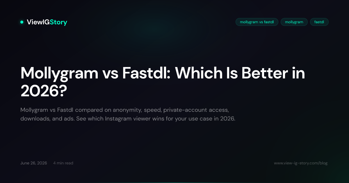 Mollygram vs Fastdl: Which Is Better in 2026?