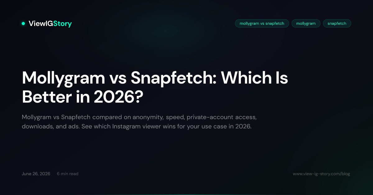 Mollygram vs Snapfetch: Which Is Better in 2026?
