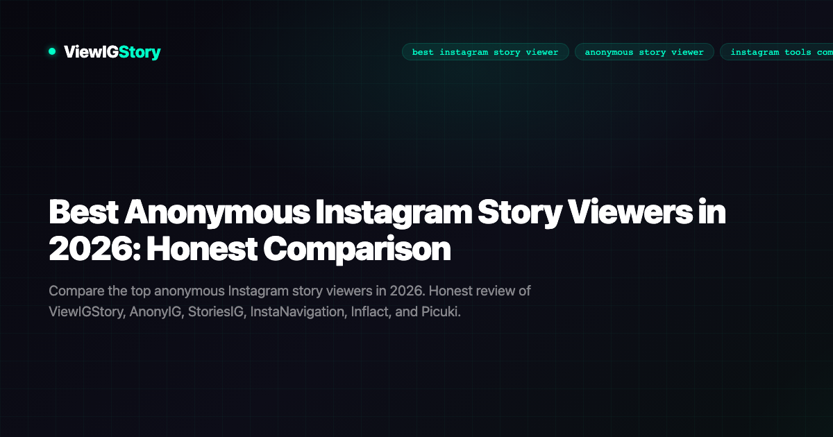 Best Anonymous Instagram Story Viewers in 2026: Honest Comparison