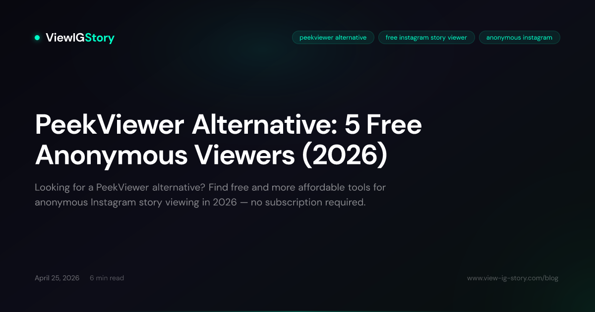 PeekViewer Alternative: 5 Free Anonymous Viewers (2026)