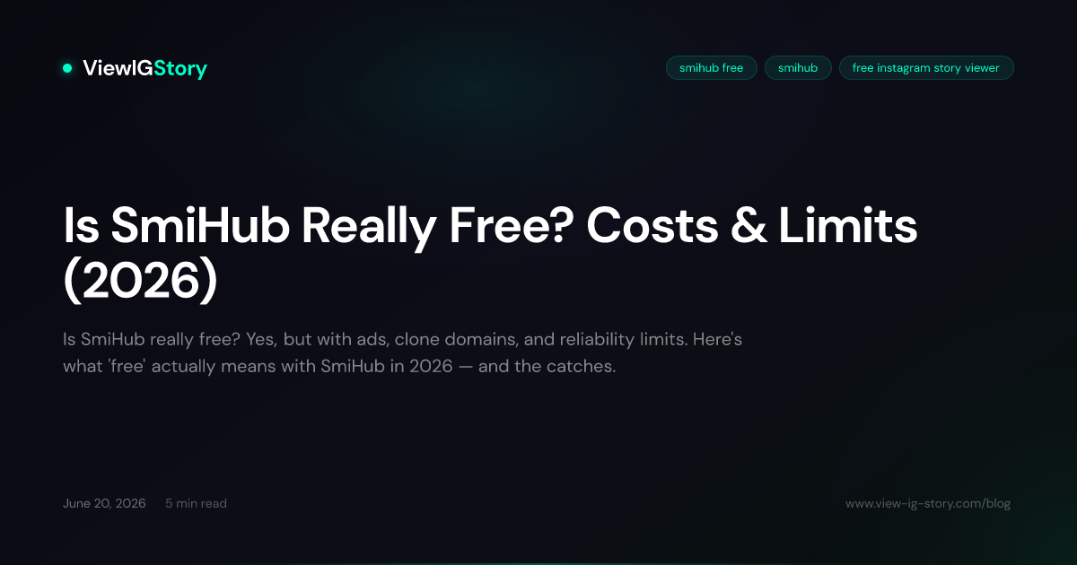 Is SmiHub Really Free? Costs & Limits (2026)